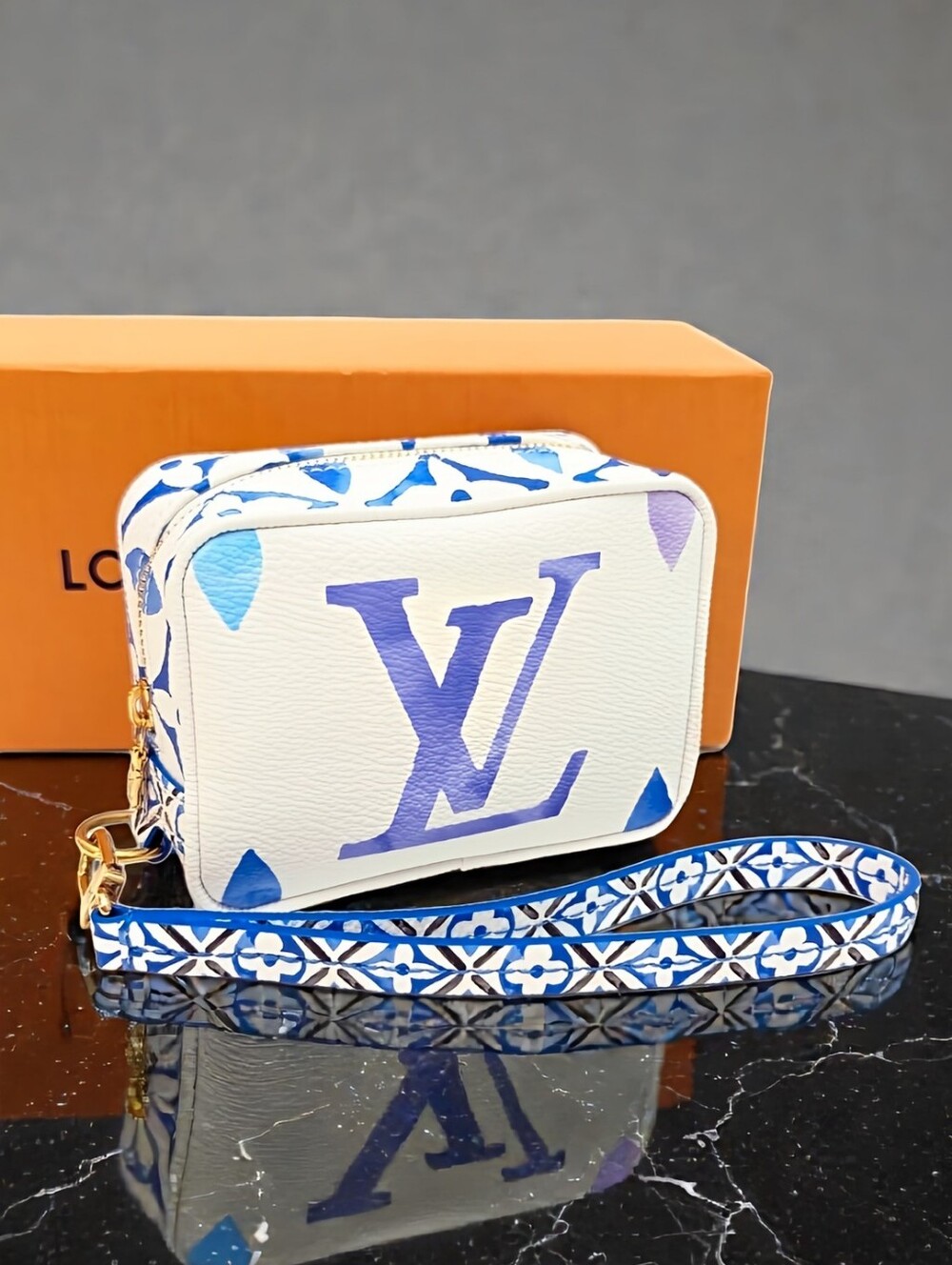 Louis Vuitton Monogram Giant Watercolor Wapity Wristlet Pouch